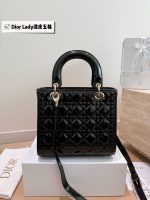 Dior lady dior Patent leather size： 17cm/21cm/24cm - Image 9