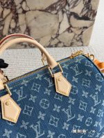 LOUIS VUITTON LV speedy30cm denim - Image 7