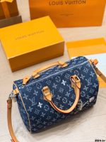 LOUIS VUITTON LV speedy30 cm denim - Image 7