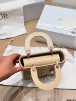 DIOR lady dior beige  size : 20cm - Image 9