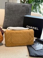 chanel CF suede double flap bag timeless  size : 25cm - Image 8