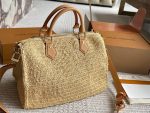 LOUIS VUITTON LV speedy30cm raffia bag - Image 8