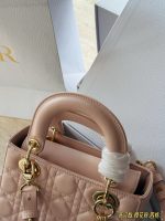 DIOR lady dior pink  size : 21cm - Image 9