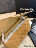 chanel CF suede double flap bag timeless  size : 25cm - Image 9
