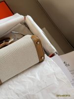  Hermes birkin 25 bag canvas size : 25 cm - Image 10
