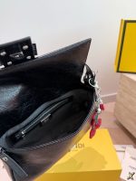 FENDI Baguette black leather size : 26 cm - Image 10