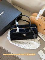 Chanel bowling bag coco handle hobo suede size ：36*20cm