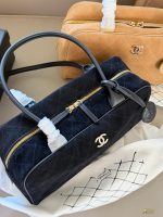 Chanel bowling bag coco handle hobo suede size ：36*20cm - Image 4