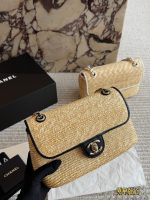 chanel 26c raffia CF size : 24 x15cm - Image 3