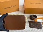 LOUIS VUITTON lv all in raffia bag size : 17*18cm - Image 6