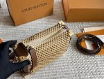 LOUIS VUITTON lv side trunk raffia bag  size : 23*16cm - Image 7