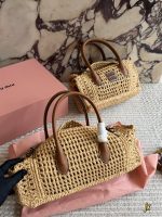 Miu Miu L’ete  raffia  hobo size : 34*18/24*15cm - Image 7