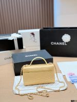 CHANEL raffia vanity LP bag  size : 19 x 12cm - Image 8