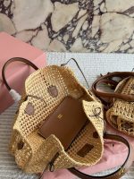 Miu Miu L’ete  raffia  hobo size : 34*18/24*15cm - Image 9