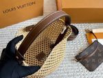 LOUIS VUITTON lv all in raffia bag size : 17*18cm - Image 9