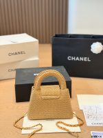 Chanel kelly  raffia bag size : 19X12 CM - Image 9