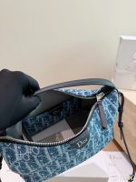 Dior Nomad LP denim bag size : 22*12cm - Image 10