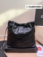 CHANEL 22bag all black  size : 39cm 35cm 20cm - Image 2