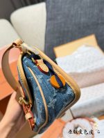 LOUIS VUITTON LV Nano Diane denim  size :10×6×19cm - Image 4