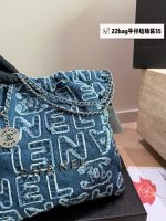 CHANEL 22bag  denim   size: 30cm/ 35cm - Image 4