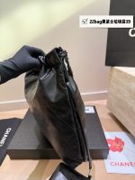 CHANEL 22bag all black  size : 39cm 35cm 20cm - Image 8