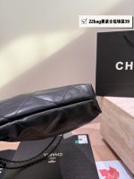 CHANEL 22bag all black  size : 39cm 35cm 20cm - Image 9